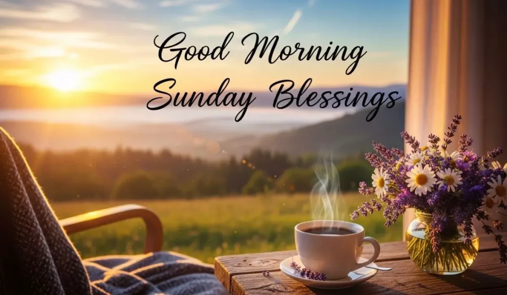 Beautiful Good Morning Sunday Blessings Image