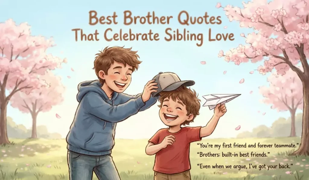 Best Brother Quotes That Celebrate Sibling Love 