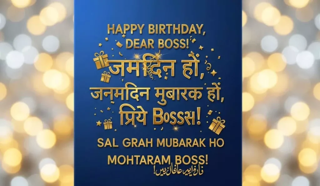 Birthday Wishes for Boss in English, Hindi, and Urdu
