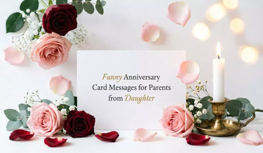 Funny Anniversary Card Messages for Parents from Daughter