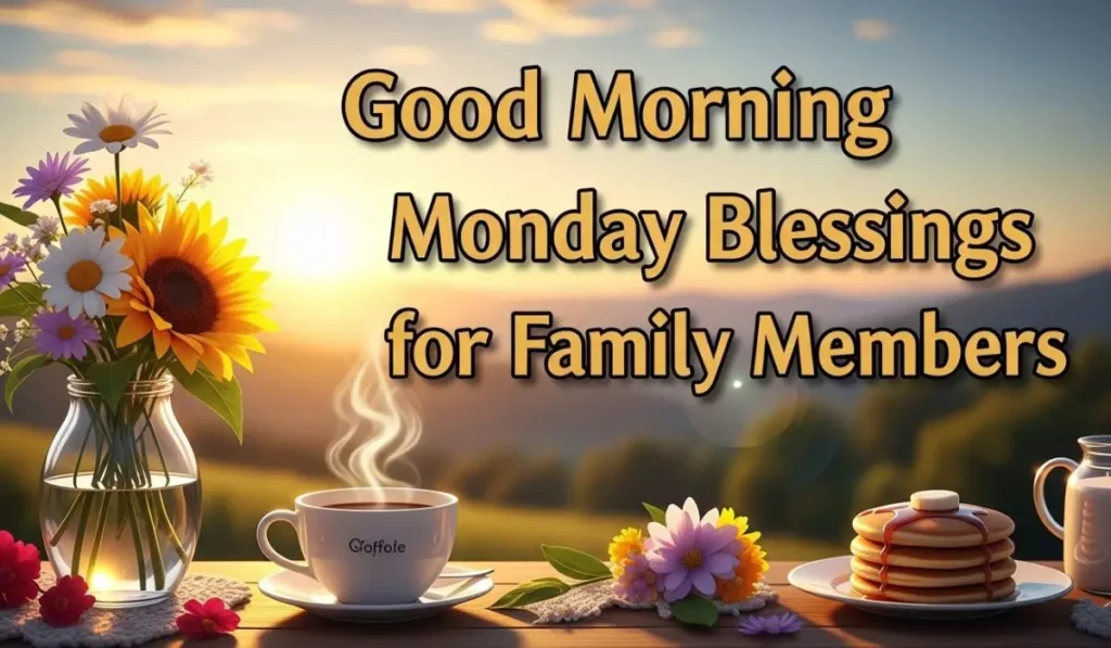 Good Morning Monday Blessings for Family Members