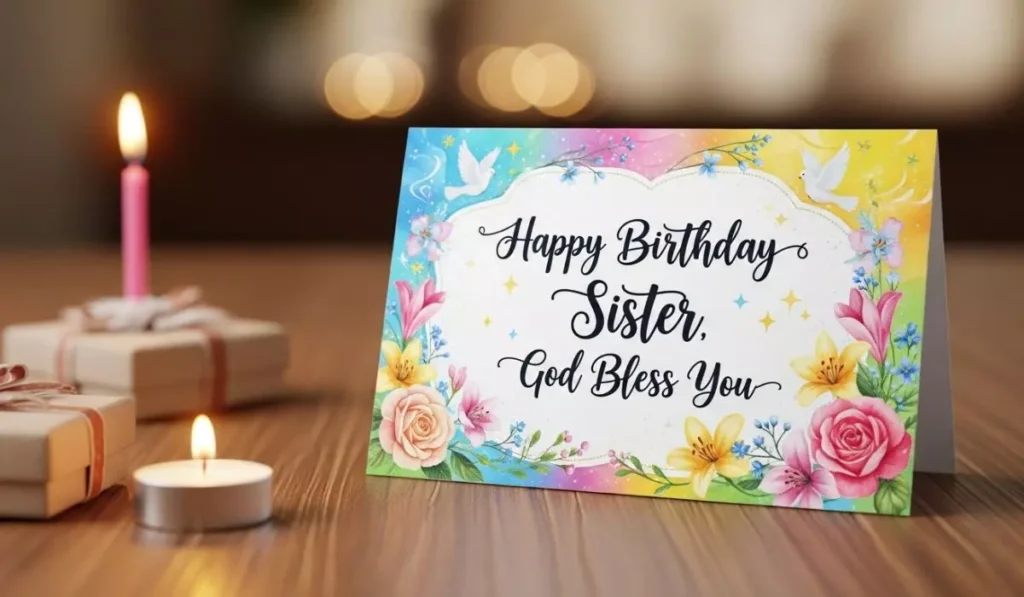 Happy Birthday Sister God Bless You Wishes