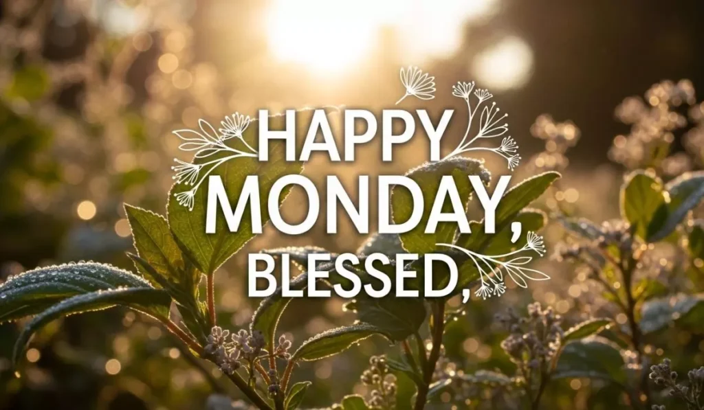 Happy Monday Blessed