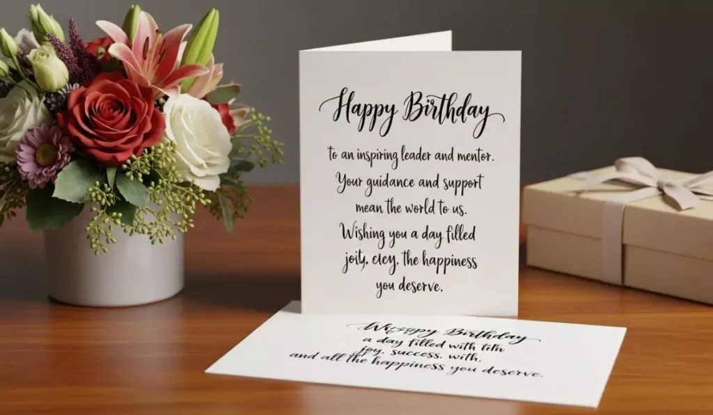 Heart-touching Birthday Wishes for Boss