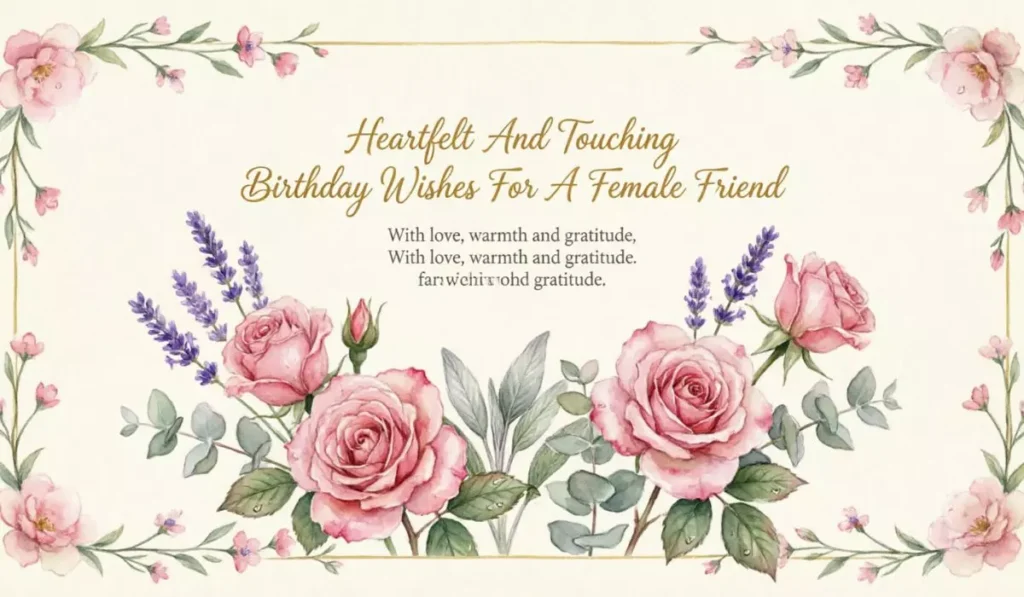 Heartfelt And Touching Birthday Wishes For A Female Friend