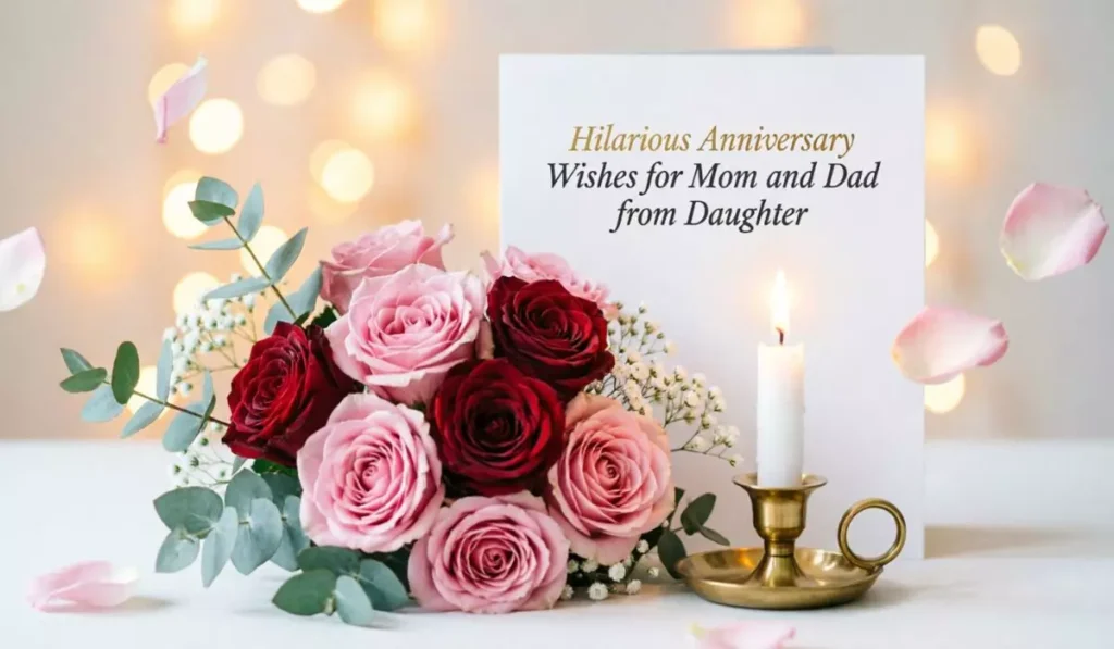 Hilarious Anniversary Wishes for Mom and Dad from Daughter