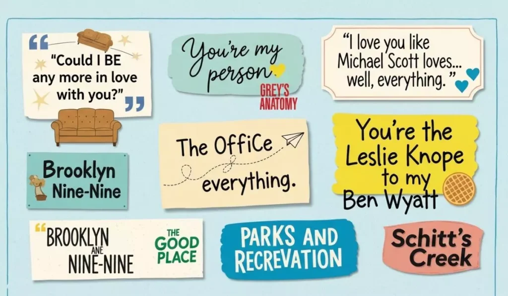 Hilarious TV Show Quotes for Anniversary Cards