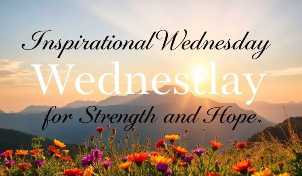 Inspirational Wednesday Blessings for Strength and Hope