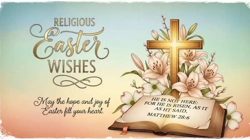 Religious Easter Wishes with Bible Verses