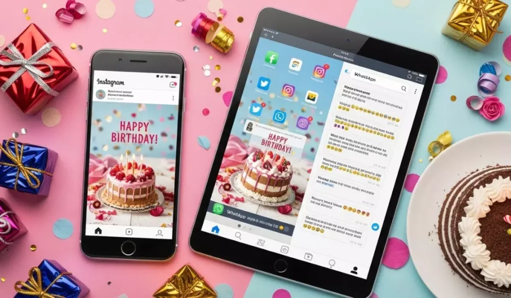 Sending Birthday Wishes on Social Media and Messaging Apps