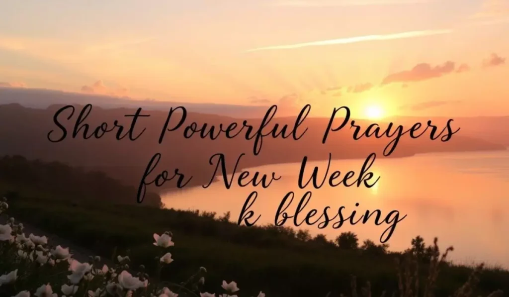 Short Powerful Prayers For New Week Blessings