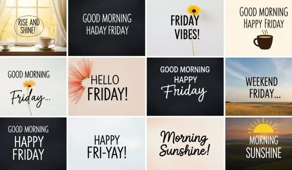 Short & Sweet Good Morning Happy Friday Messages