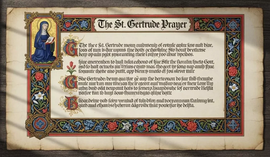 The St. Gertrude Prayer