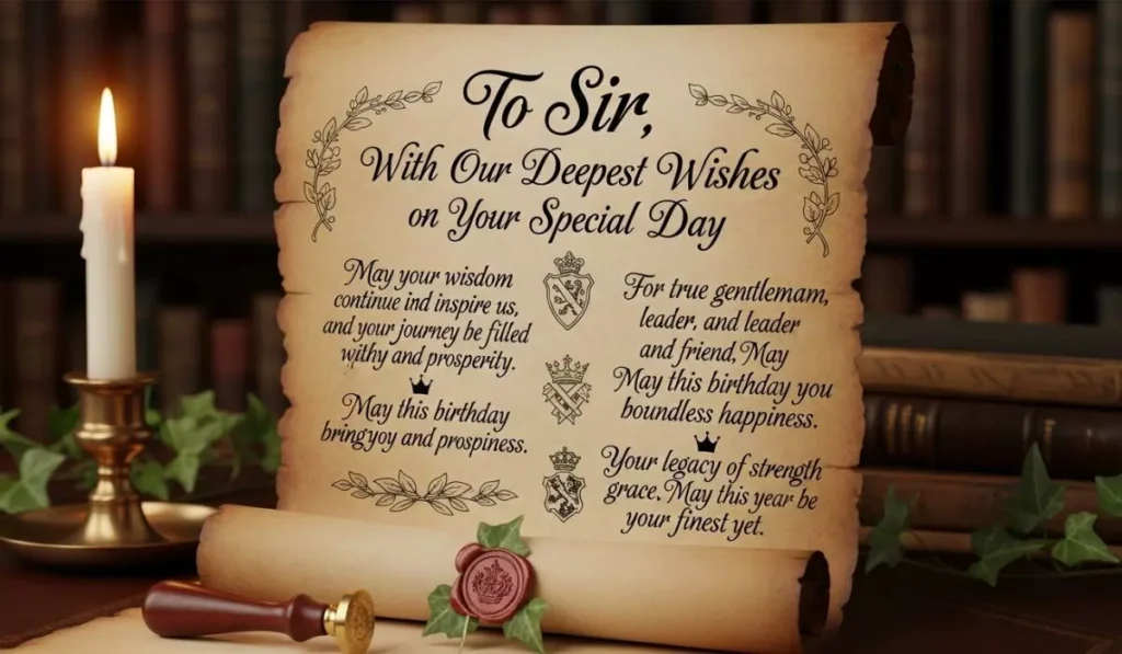 Unique and Special Birthday Messages for Sir