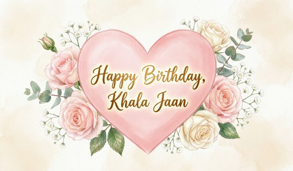 Heartfelt Birthday Wishes for Khala Jaan (English)