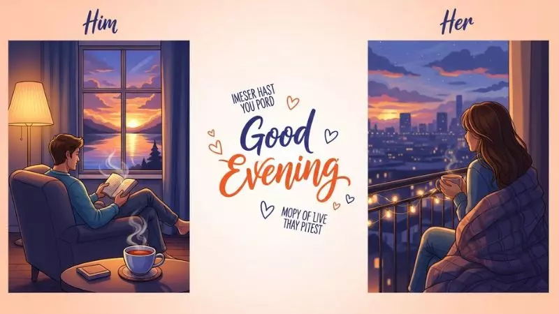 Romantic Good Evening Messages for Him and Her