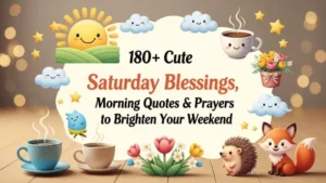 180+ Cute Saturday Blessings, Morning Quotes & Prayers to Brighten Your Weekend