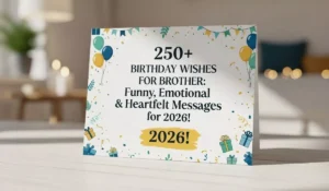250+ Birthday Wishes for Brother: Funny, Emotional & Heartfelt Messages for 2026!