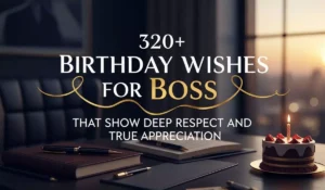 320+ Birthday Wishes for Boss That Show Deep Respect and True Appreciation