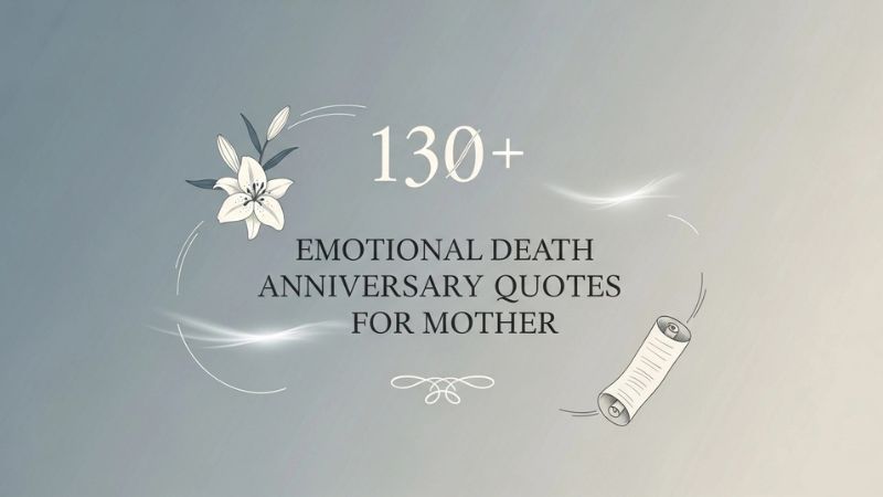 130+ Emotional Death Anniversary Quotes for Mother