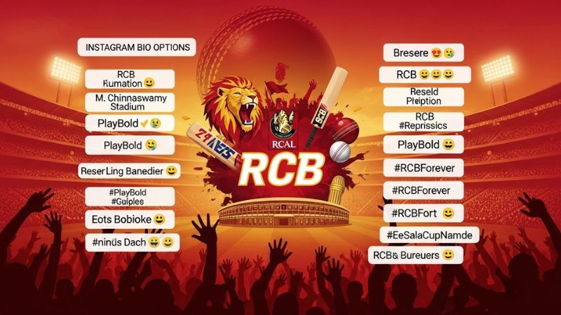 500+ Best RCB Bio for Instagram to Show Loyalty