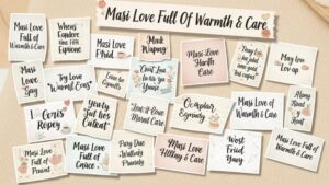 600+ Best Captions for Masi Love Full of Warmth & Care