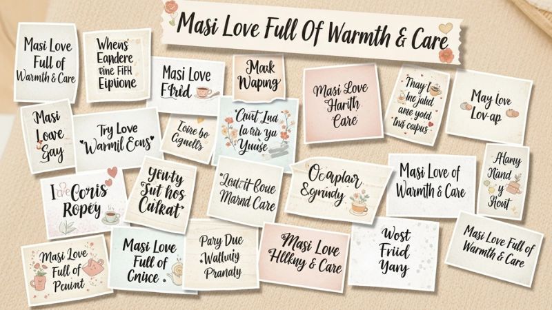 600+ Best Captions for Masi Love Full of Warmth & Care
